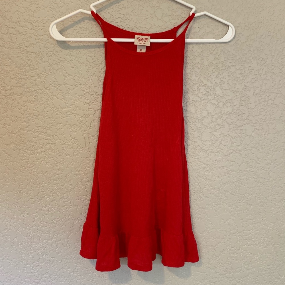 Red tank top